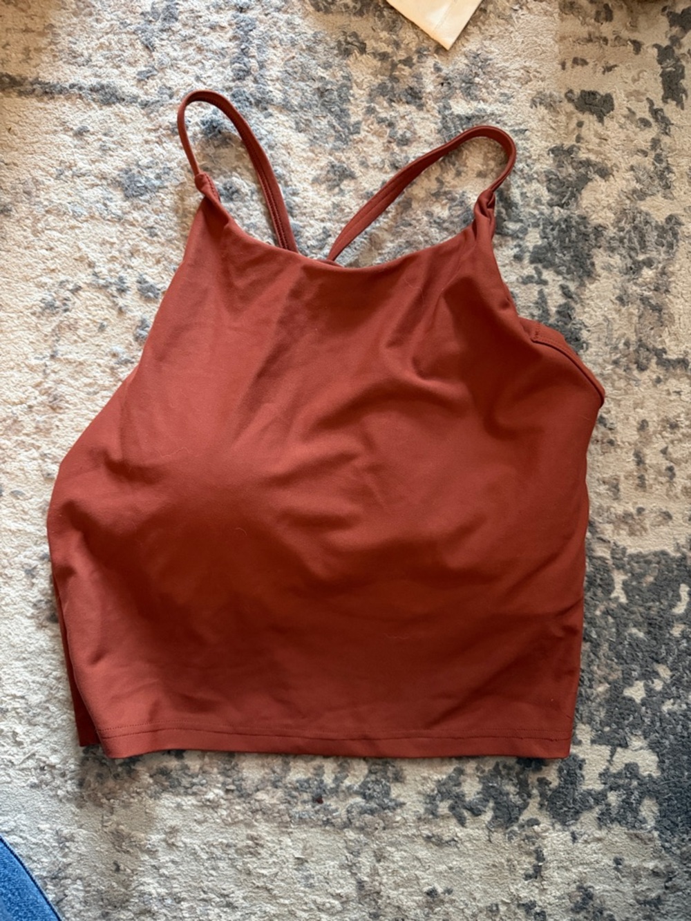 Old Navy Active Rust Sports Bra with Slim Straps